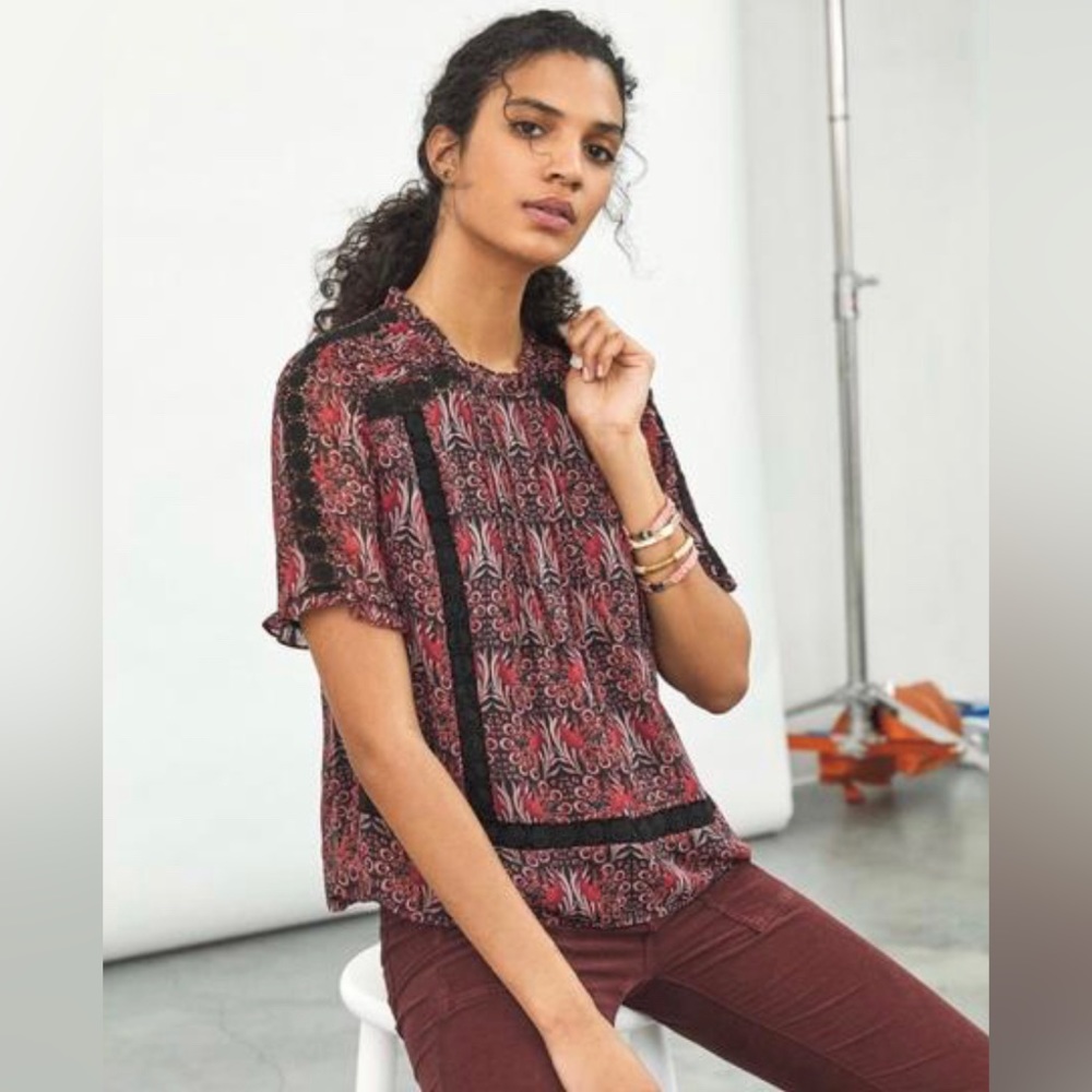 Tina Embroidered Lace Blouse